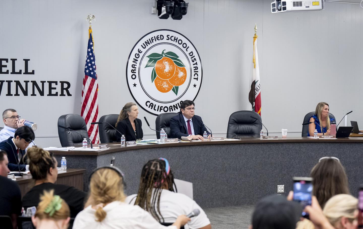 Protestors Descend On Orange Unified School District Board Meeting Before Transgender Notification Policy Decision