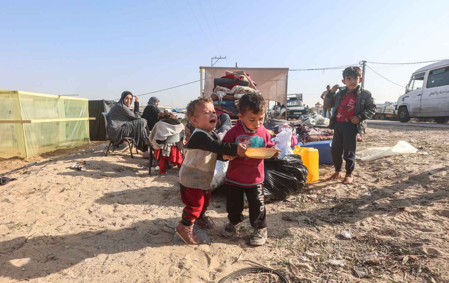 Children in Rafah.