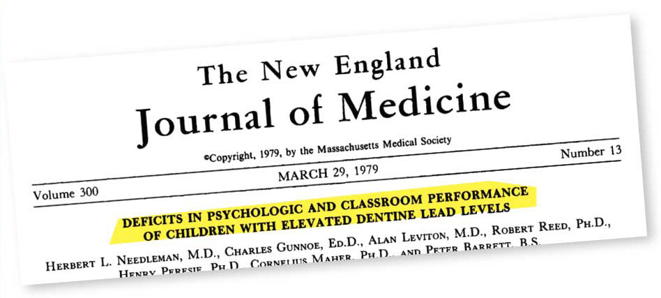 Herbert Needleman’s 1979 study alerted the public to the dangers of exposing children to lead.