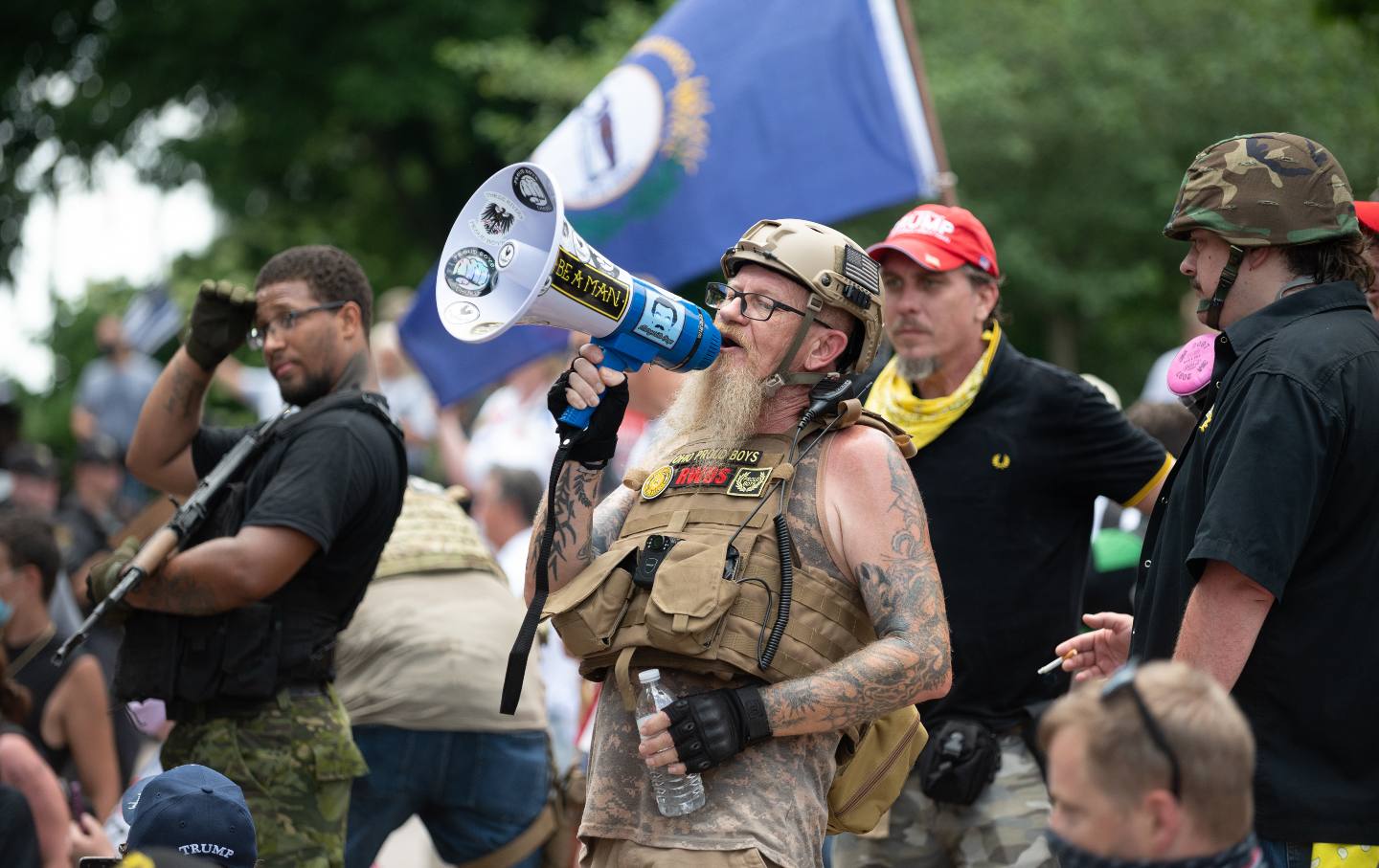 Proud Boys protest in Ohio