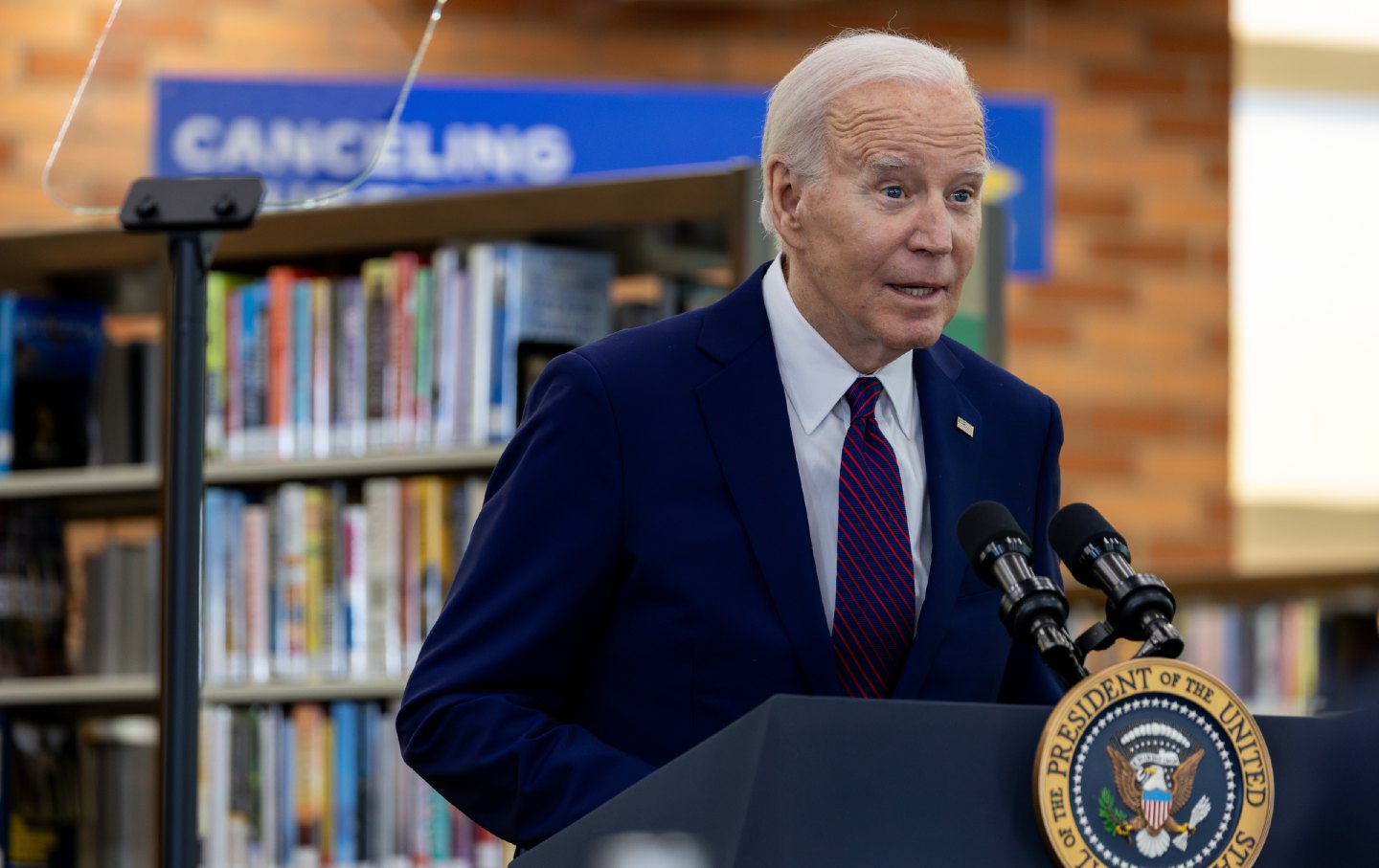 Joe Biden at podium