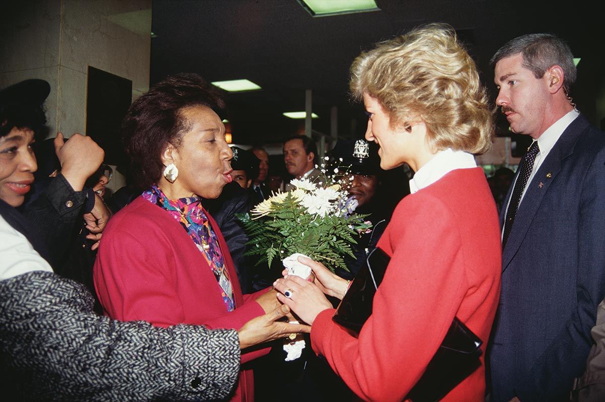 Princess Diana’s visit to the pediatric AIDS unit at Harlem Hospital in 1989 fought the stigma experienced by many children with AIDS.