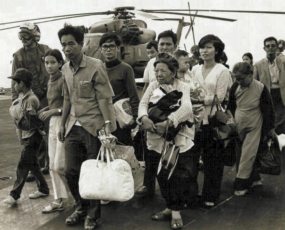 In 1975, amid nearly constant barrages, South Vietnamese refugees made their way onto ships bound for the Philippines.