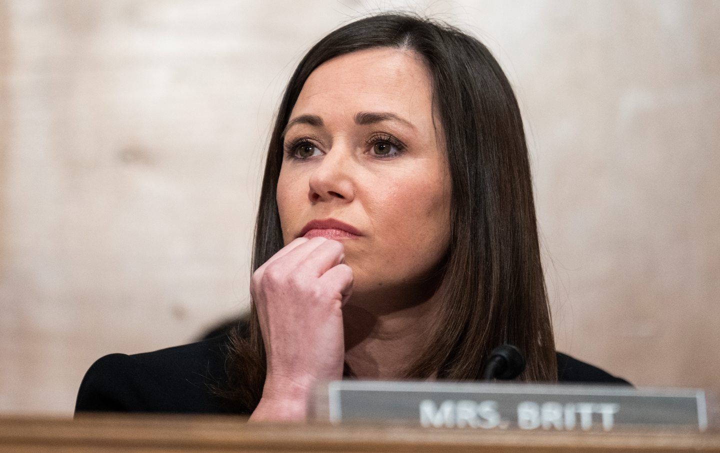 Alabama Senator Katie Britt at a hearing on January 11, 2024.