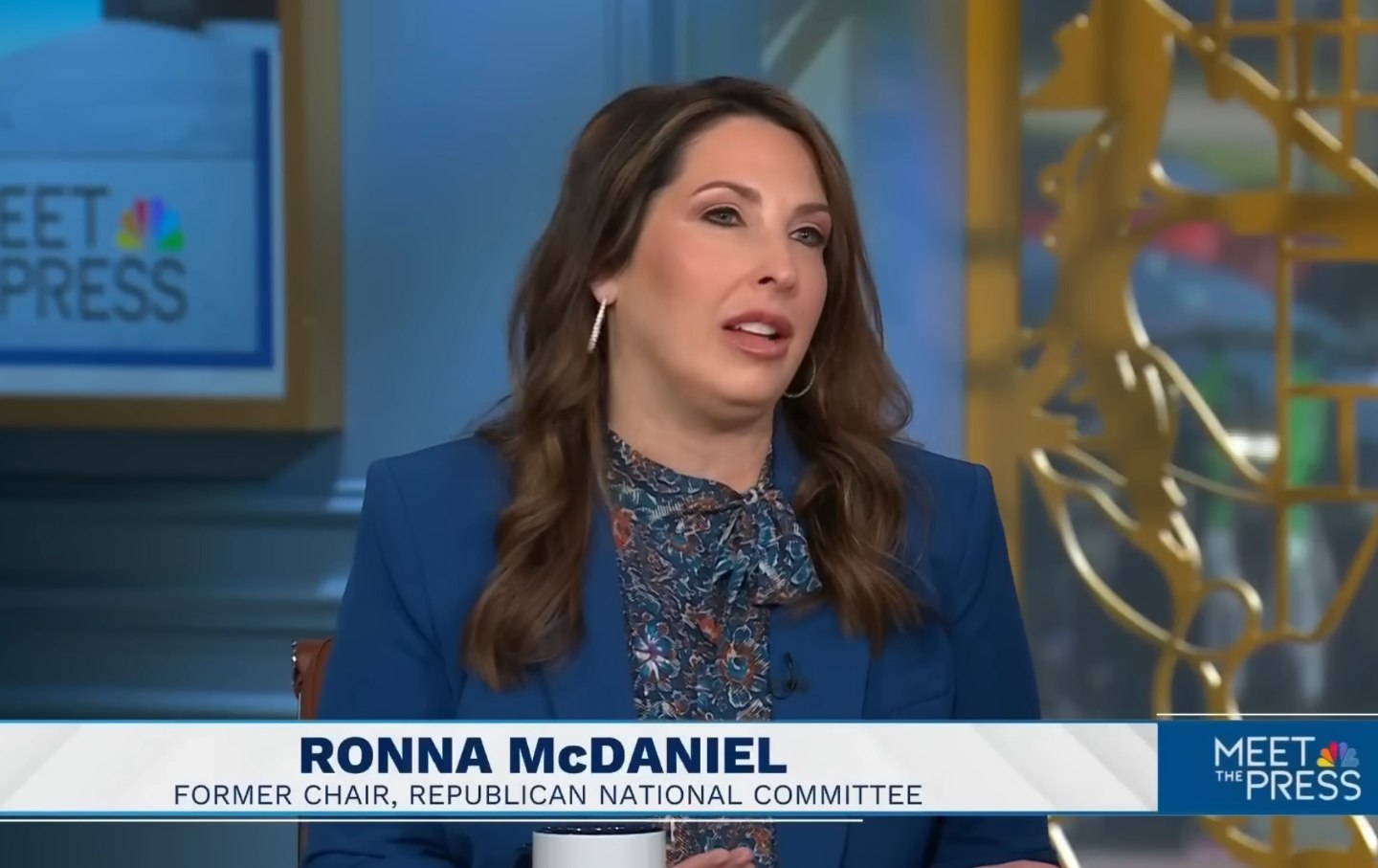Ronna McDaniel appearing on NBC's 