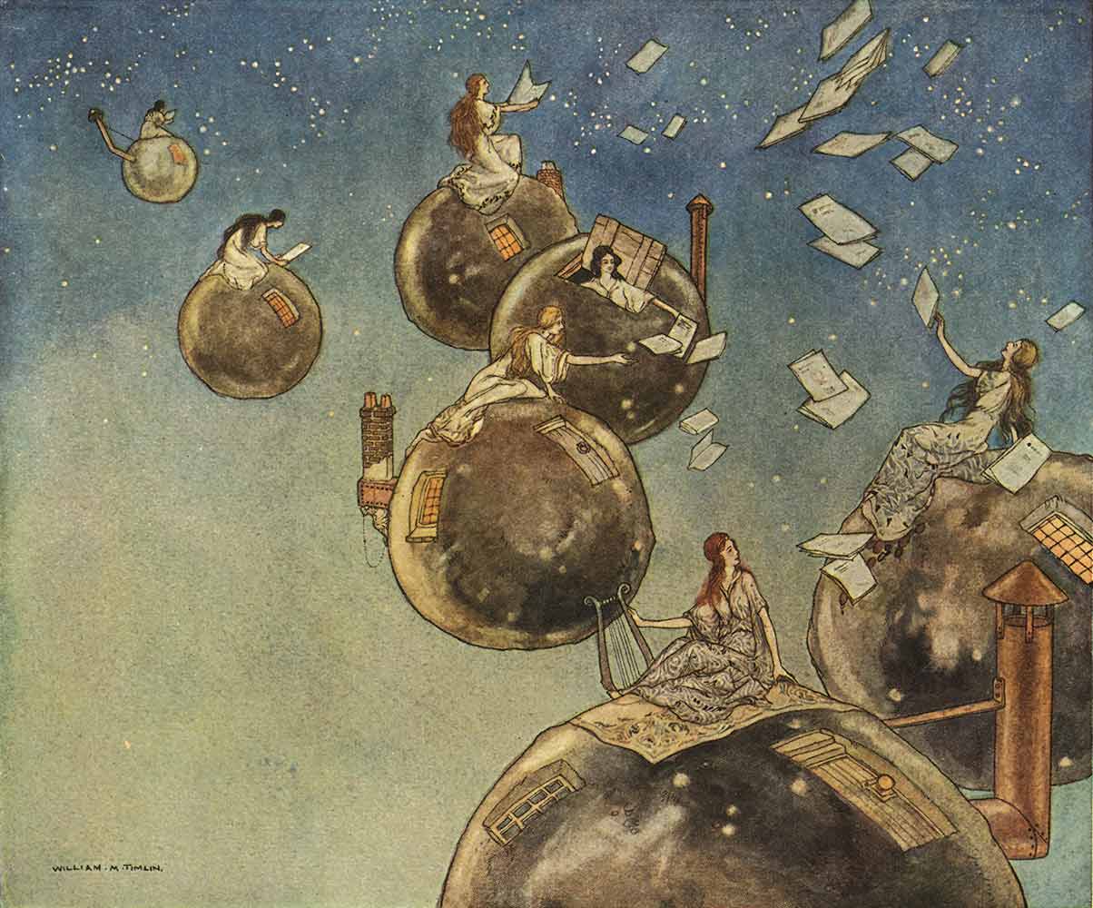Illustration from “The Ship That Sailed to Mars,” by William M. Timlin.