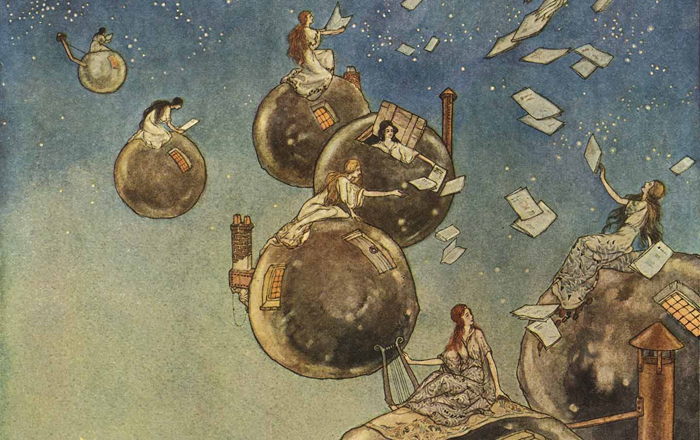 Illustration from “The Ship That Sailed to Mars,” by William M. Timlin.