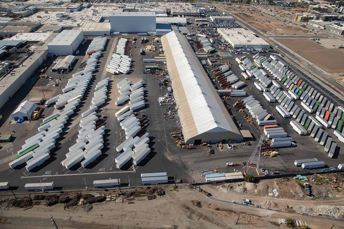 In Fremont, California, Tesla has erected production tents outside of its main plant; workers say Black employees are disproportionately assigned to work there.