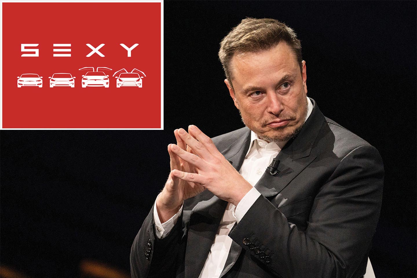 Elon Musk is known for closely monitoring his company’s factories and for opposing safety reforms. At left, the names of four Tesla car models spell out “S3XY.”