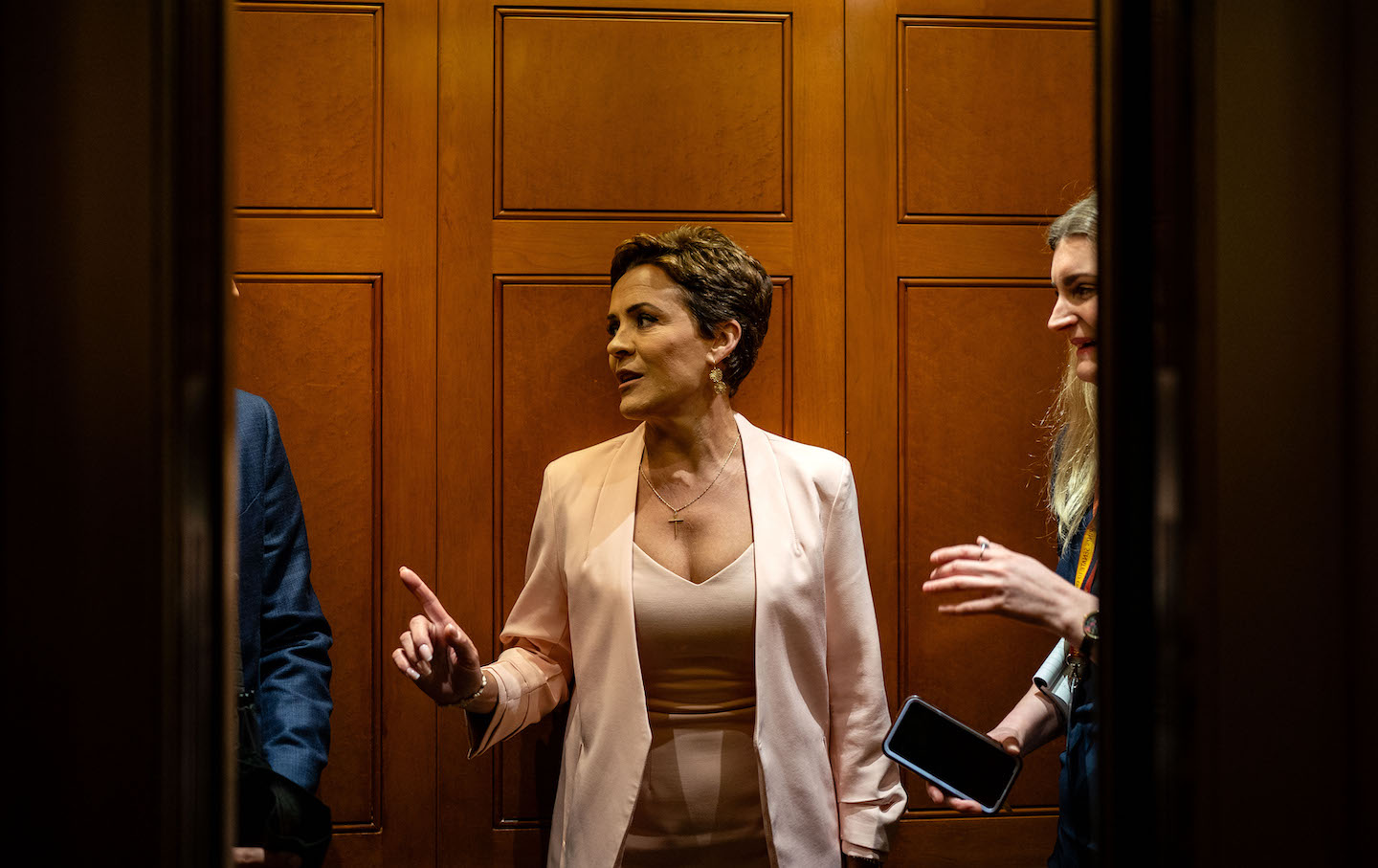 Arizona Republican Senate Candidate Kari Lake Meets With Lawmakers At The Capitol