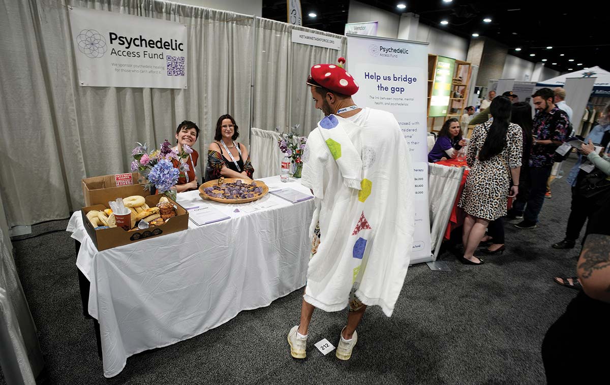 The Psychedelic Access Fund promotes treatment equity at the Psychedelic Science conference in Denver in June 2023.