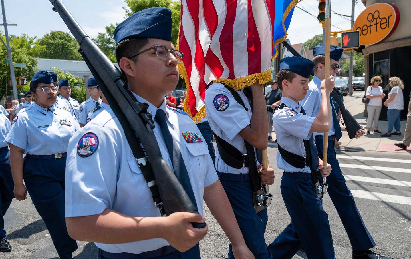 ROTC division march