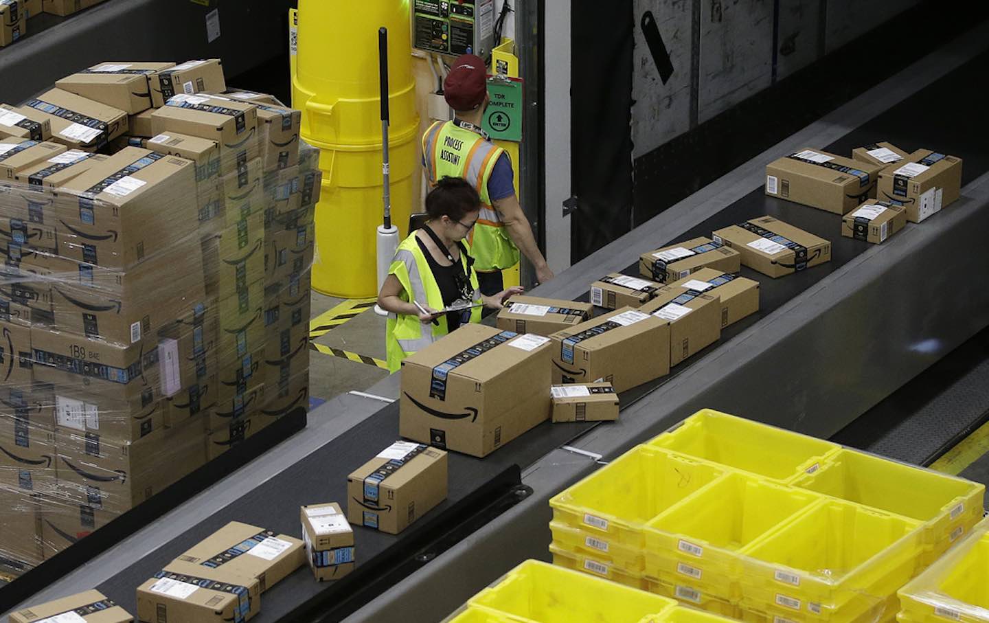 Amazon warehouse workers