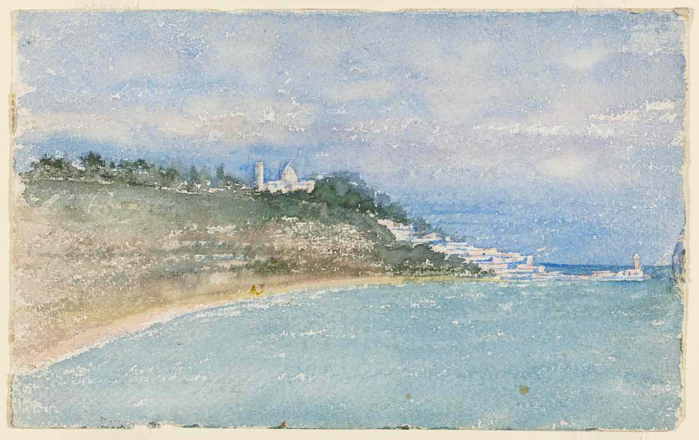 Point West of Algiers, North Africa, travel sketch, 1896.