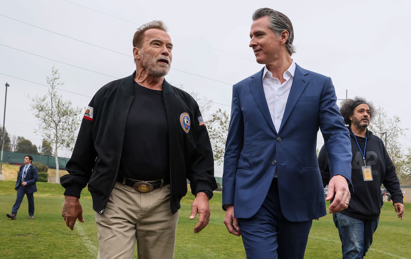 California Governor Gavin Newsom and former governor Arnold Schwarzenegger
