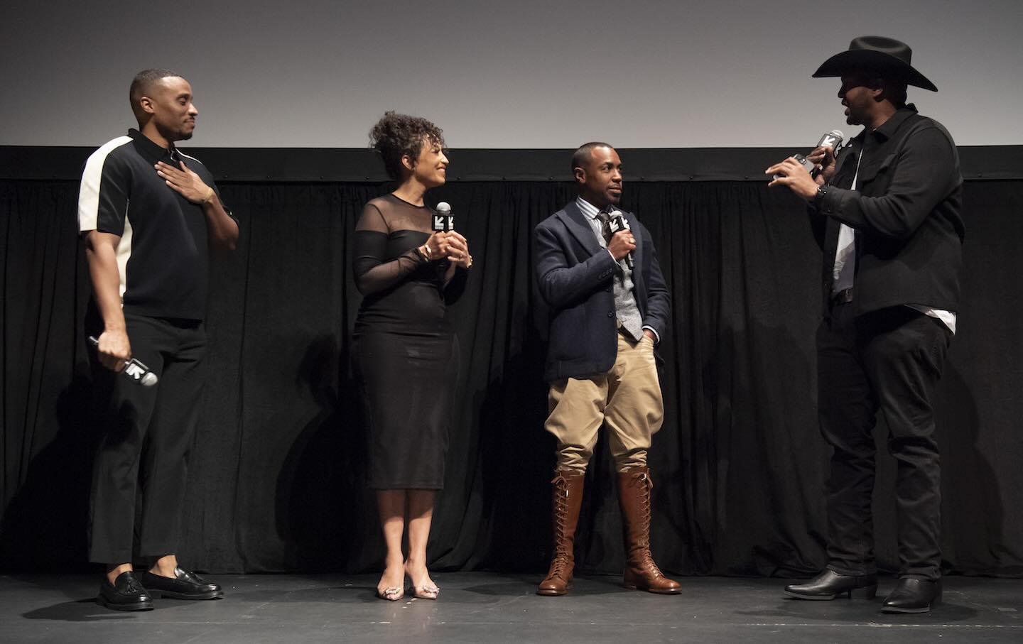 Prentice Penny was joined on stage by showrunner Joie Jacoby and producer Jason Parham for a Q&A, moderated by Van Lathan.