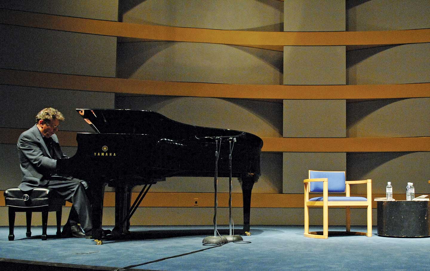 Philip Glass, performing a composition from “Notes on a Scandal.”