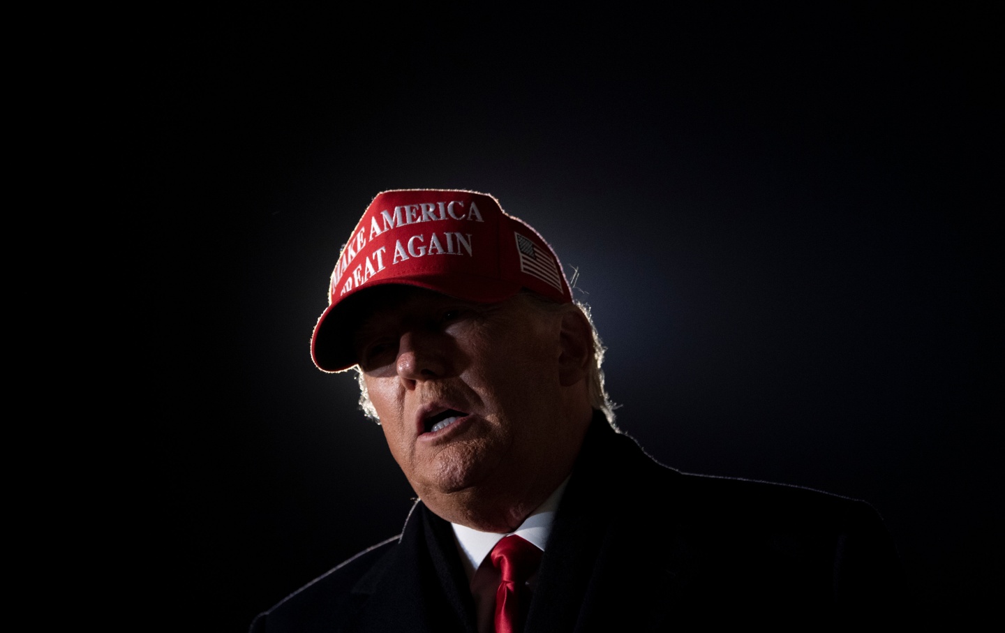 Former president Donald Trump in Milwaukee in 2020.