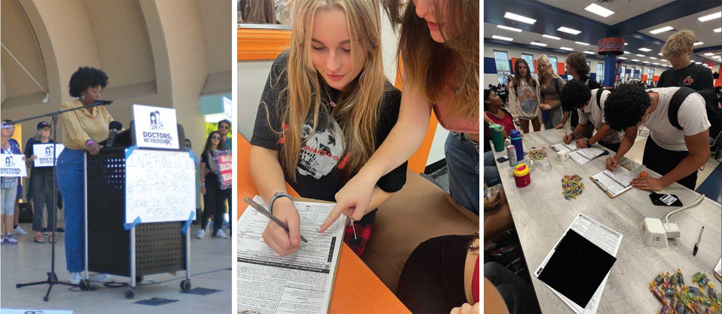 Florida Youth Action, a collective of Gen Z voters, is working to motivate high-school voters in favor of Amendment 4.