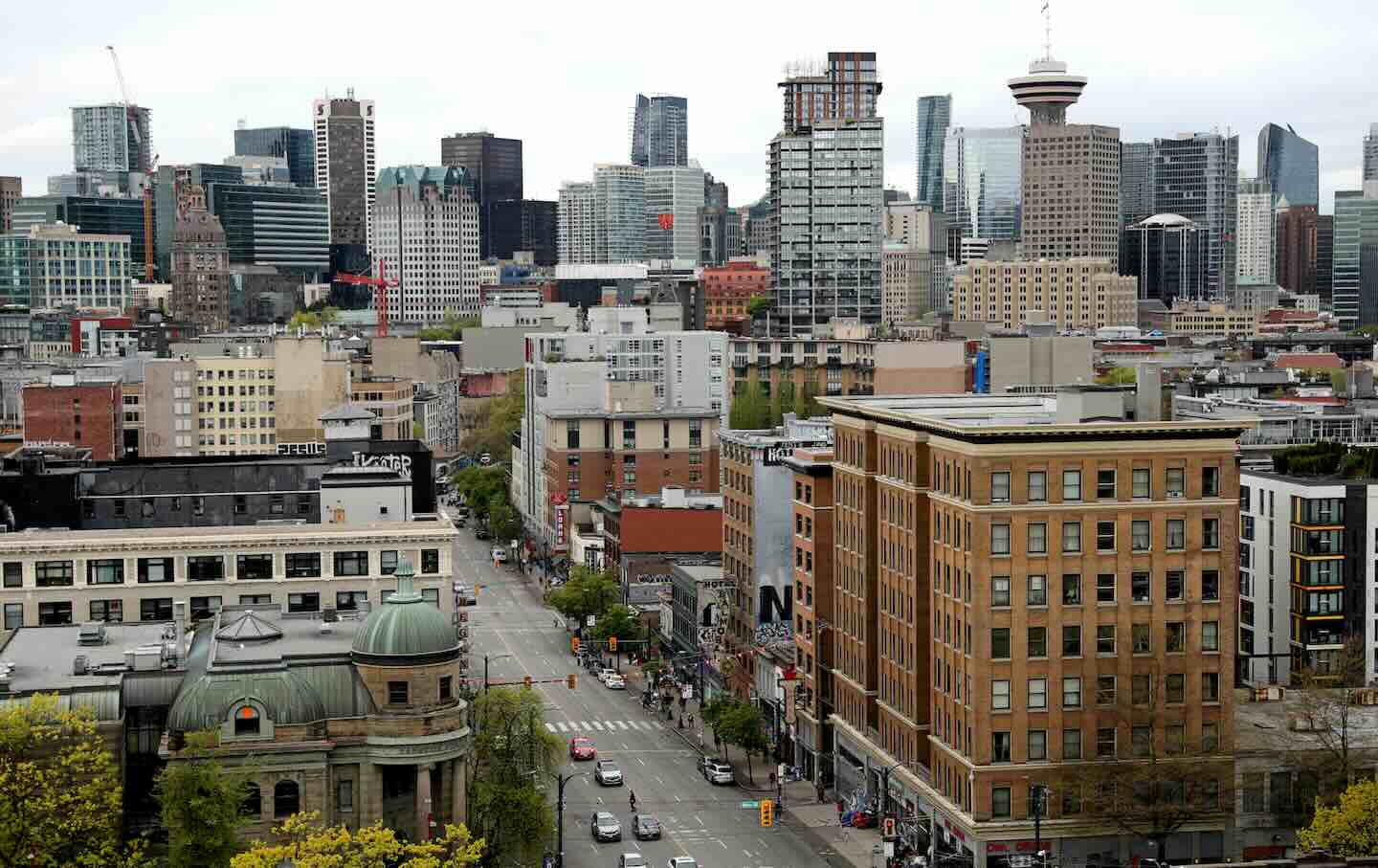 East Hastings Street in the Downtown Eastside, where fatal drug overdose rates range from 15 to 25 times higher than in the United States and the rest of Canada.