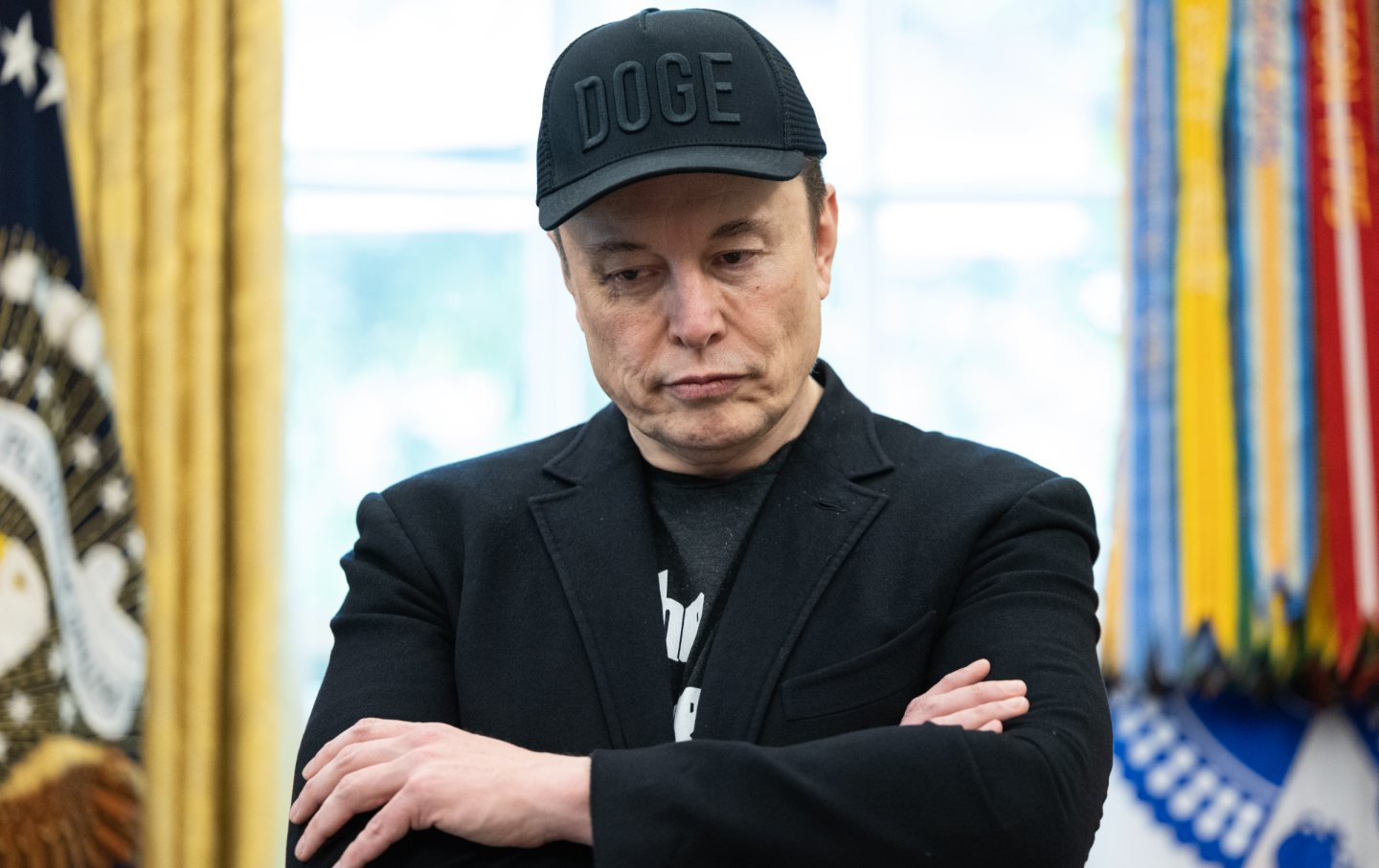 Elon Musk, during a news conference with President Donald Trump on May 30, 2025, inside the Oval Office at the White House in Washington.