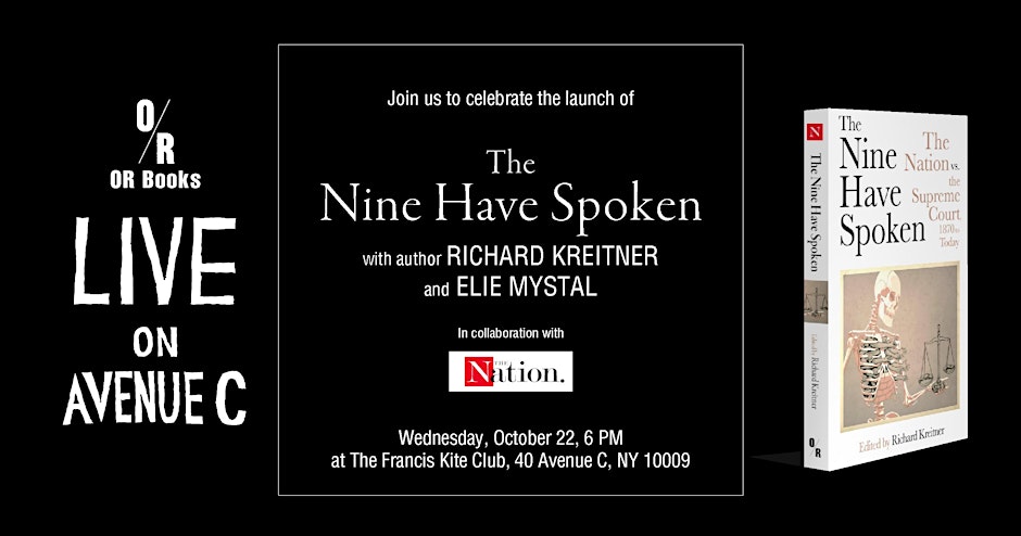 Celebrate the launch of The Nine Have Spoken