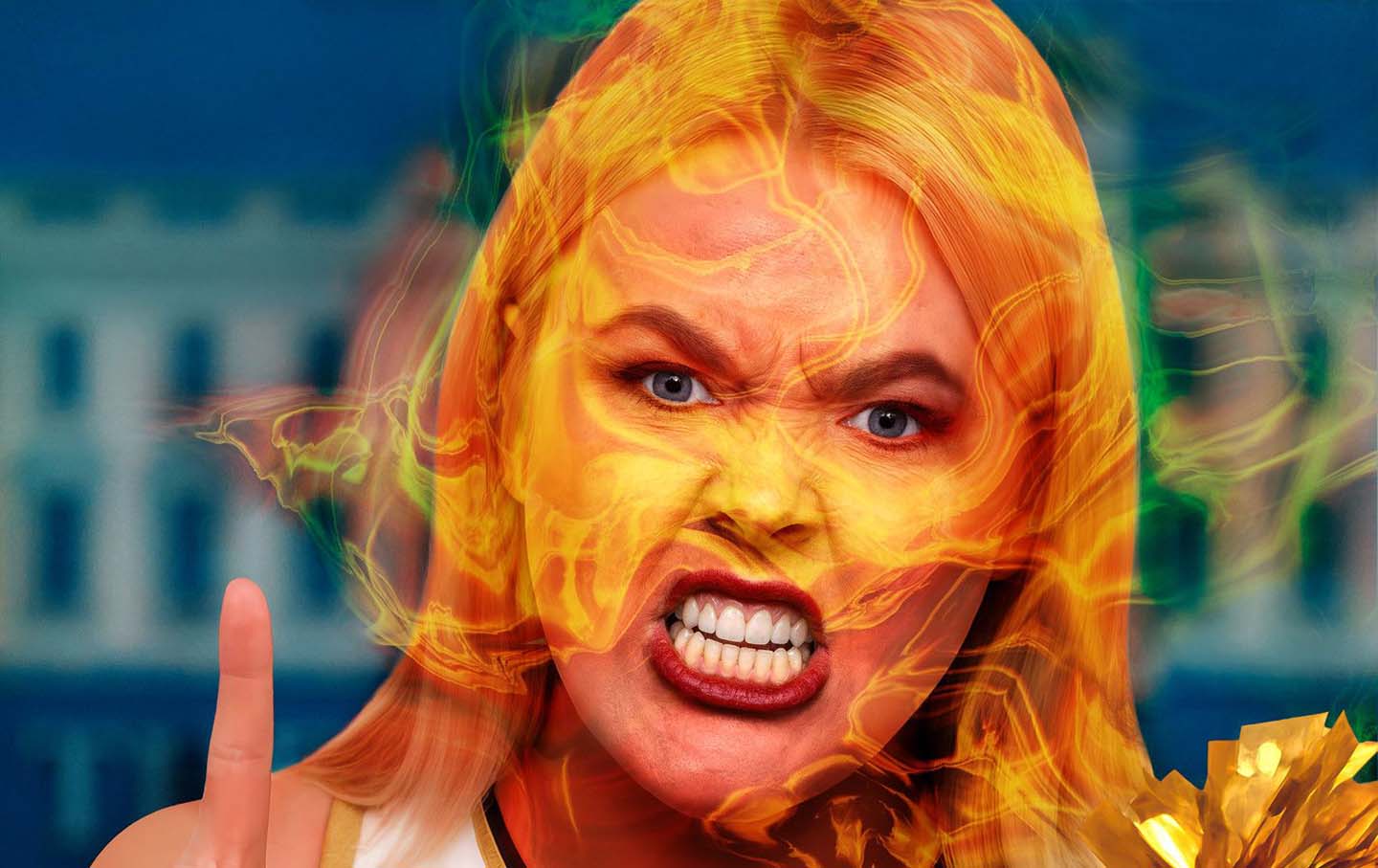 Karoline Leavitt animadora (mala) líder