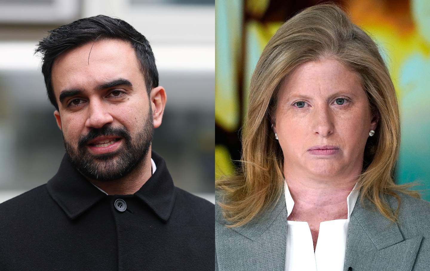 Zohran Mamdani and Jessica Tisch.