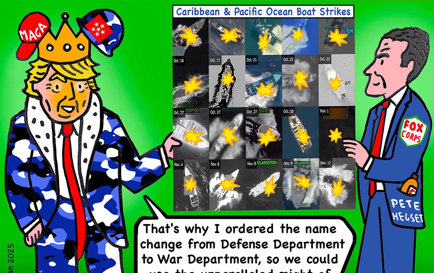 King of Deadly Illegal Boat Strikes