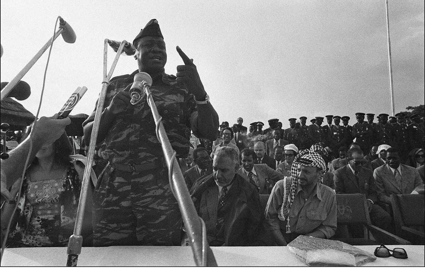 Idi Amin in Kampala, 1975.