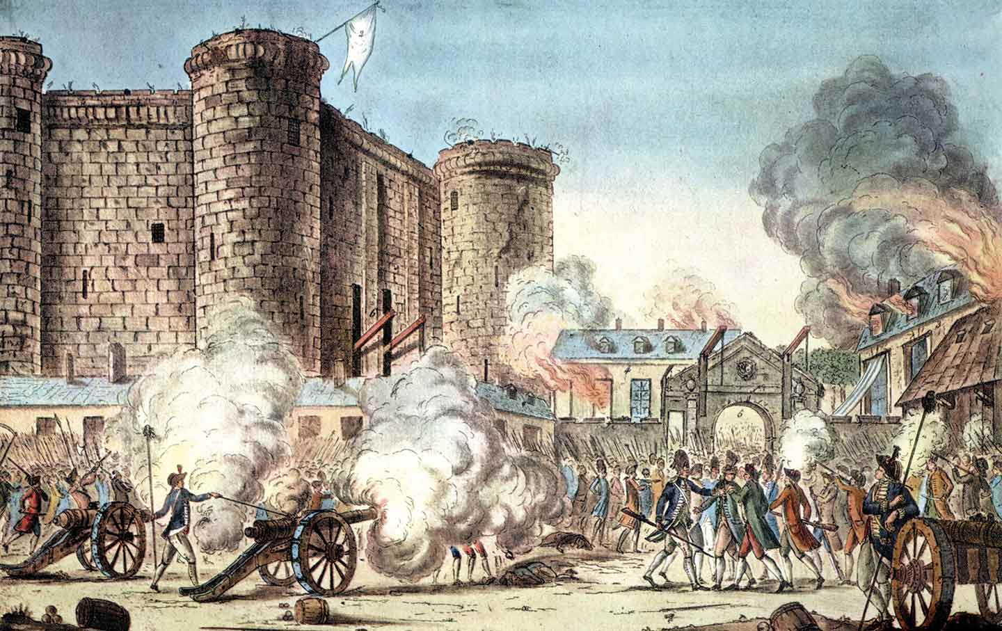 The storming of the Bastille.
