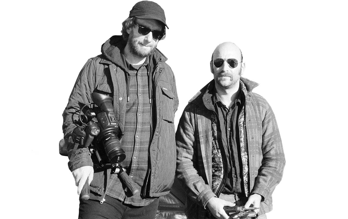 Rowan Wernham and Yasha Levine in San Francisco, 2022.