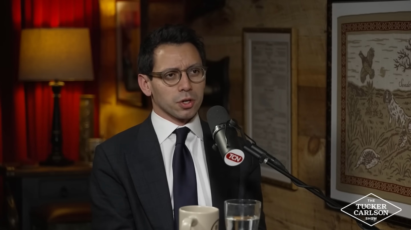 James Fishback, the groyper candidate to be Florida's governor, appears on The Tucker Carlson Show.