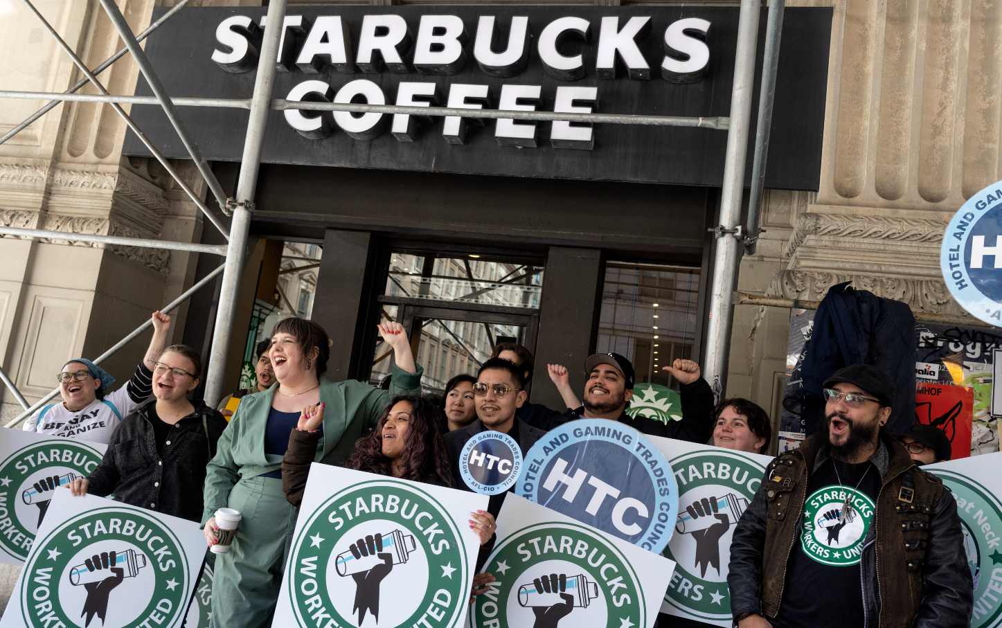 Starbucks Workers On Strike