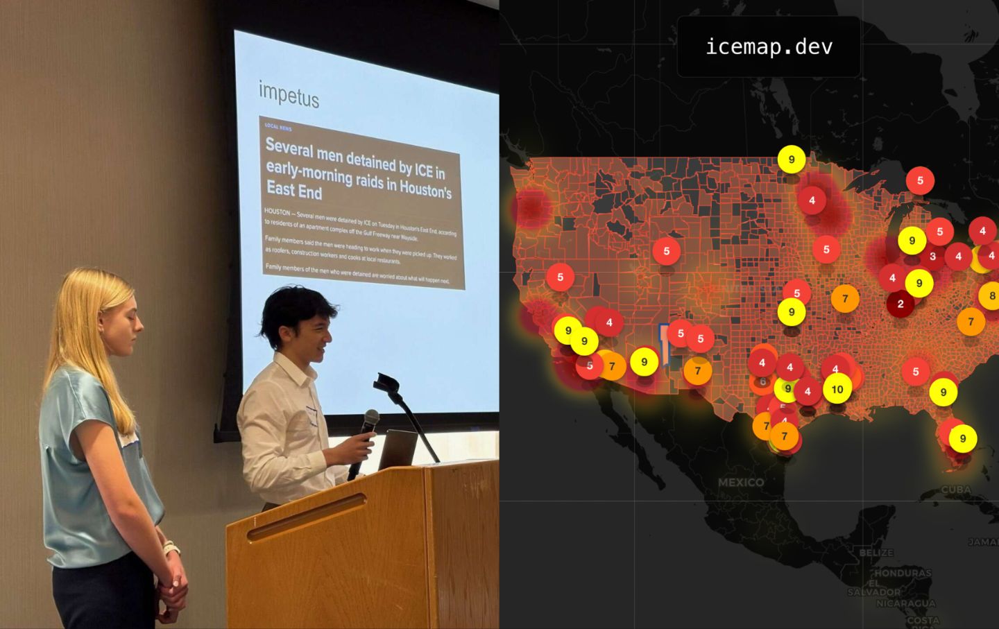 How Two University Freshman Are Tracking ICE Enforcement Actions Across the Country