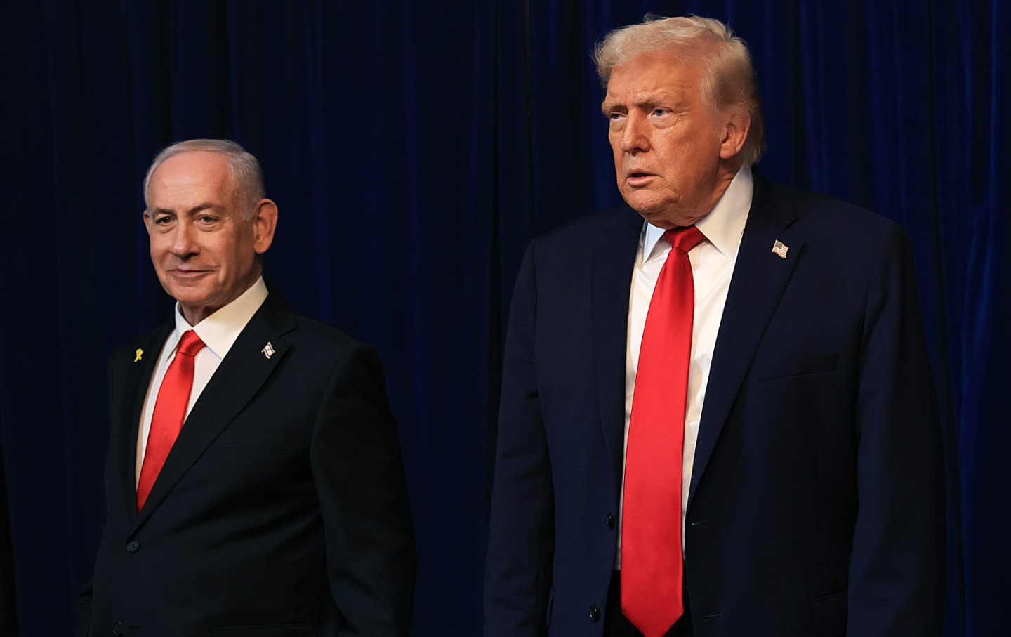 President Donald Trump holds a press conference with Israeli Prime Minister Benjamin Netanyahu at his Mar-a-Lago club on December 29, 2025