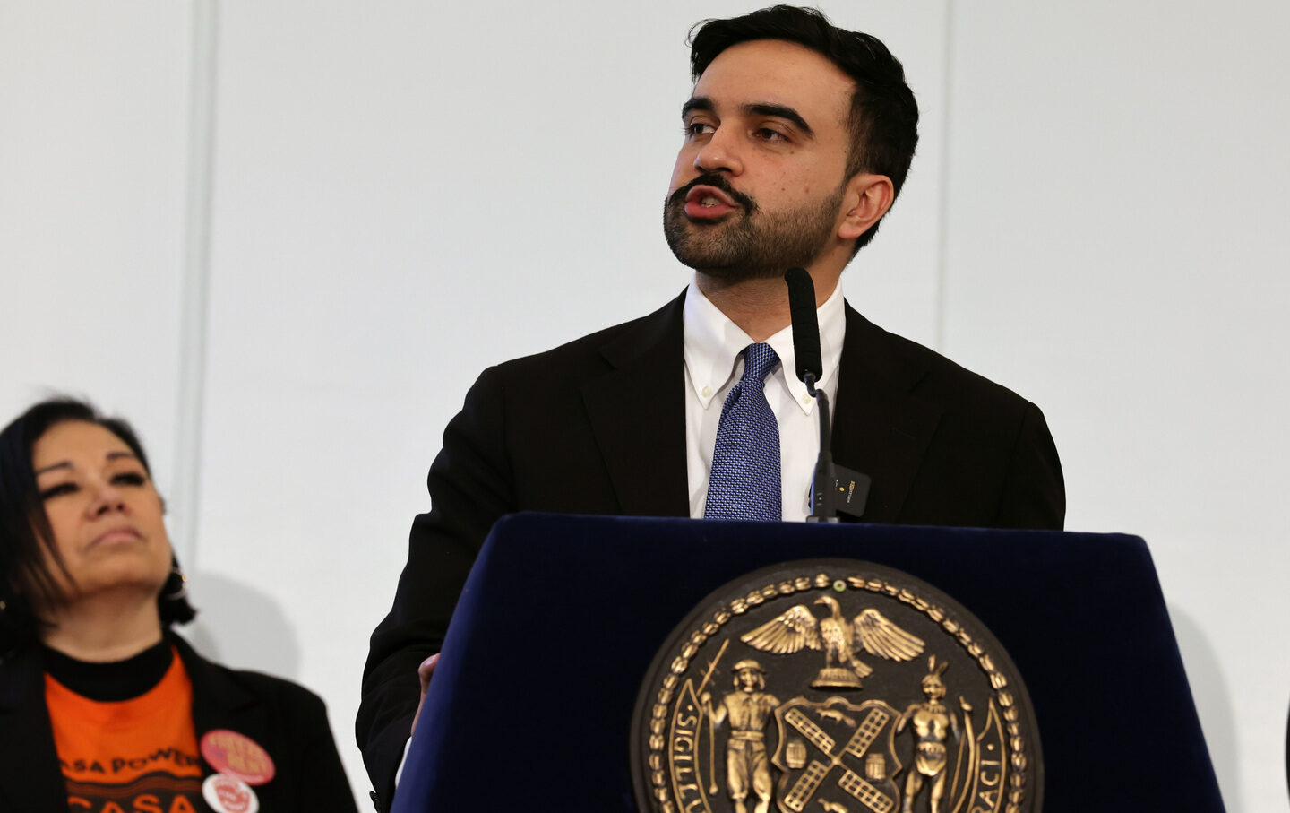 New York City Mayor Zohran Mamdani speaks at a “Rental Ripoff” hearing at Fordham University in the Bronx borough of New York on March 11, 2026.