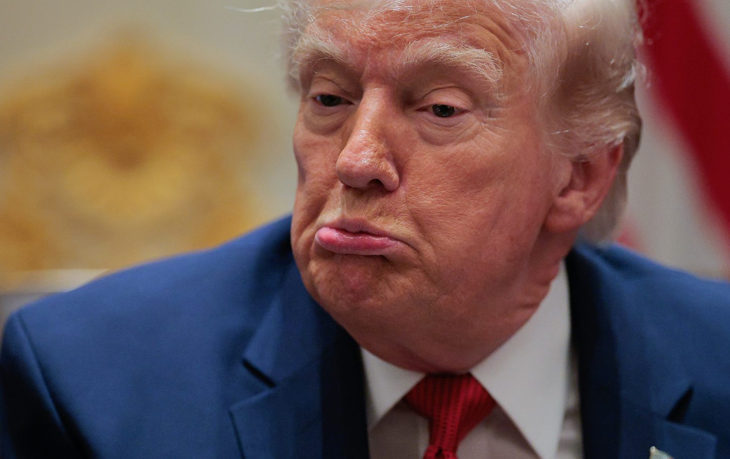 Donald Trump speaks during a cabinet meeting in the Cabinet Room at the White House on March 26, 2026.