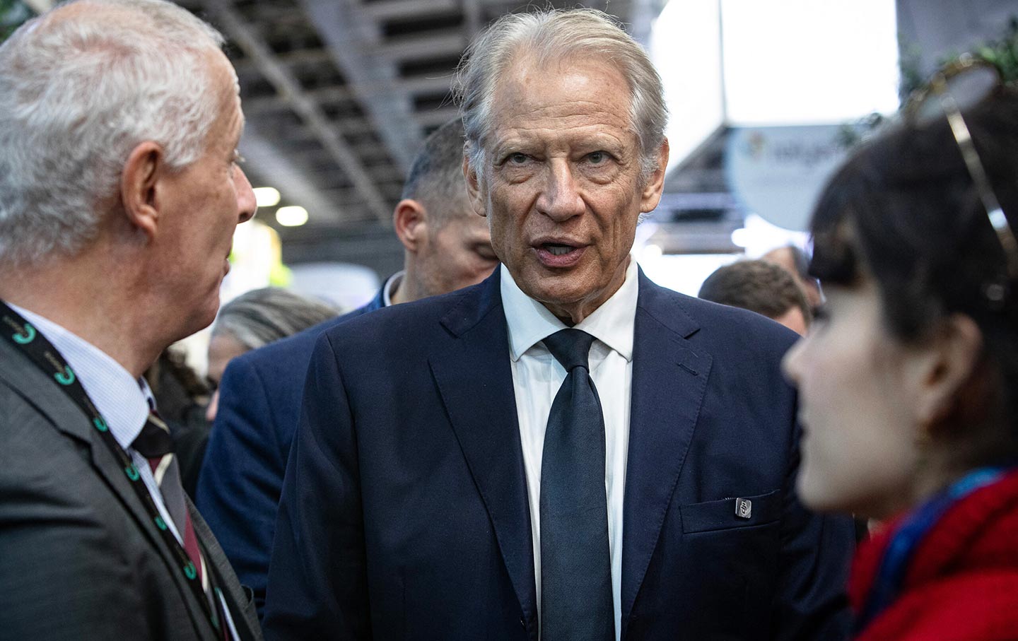 Former French prime minister Dominique de Villepin, during his appearance at the 107th Congress of Mayors of France in Paris on November 19, 2025.