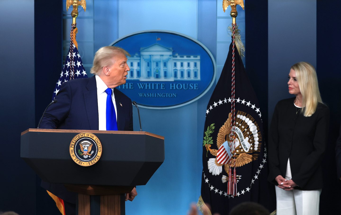 President Trump and Pam Bondi