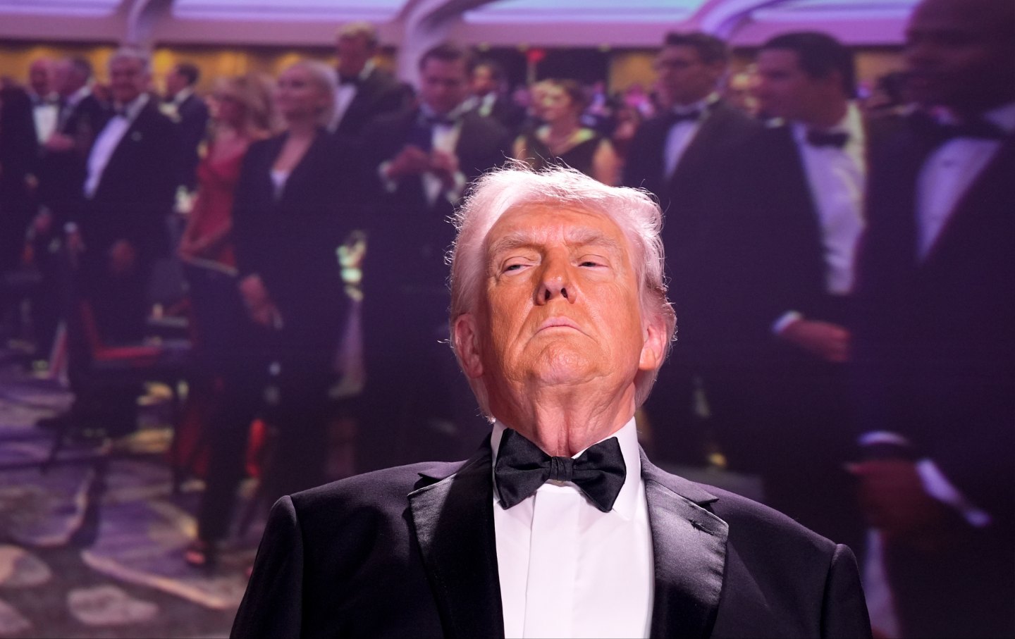 Donald Trump during the White House Correspondents' Association (WHCA) dinner in Washington, DC, US on Saturday, April 25, 2026.