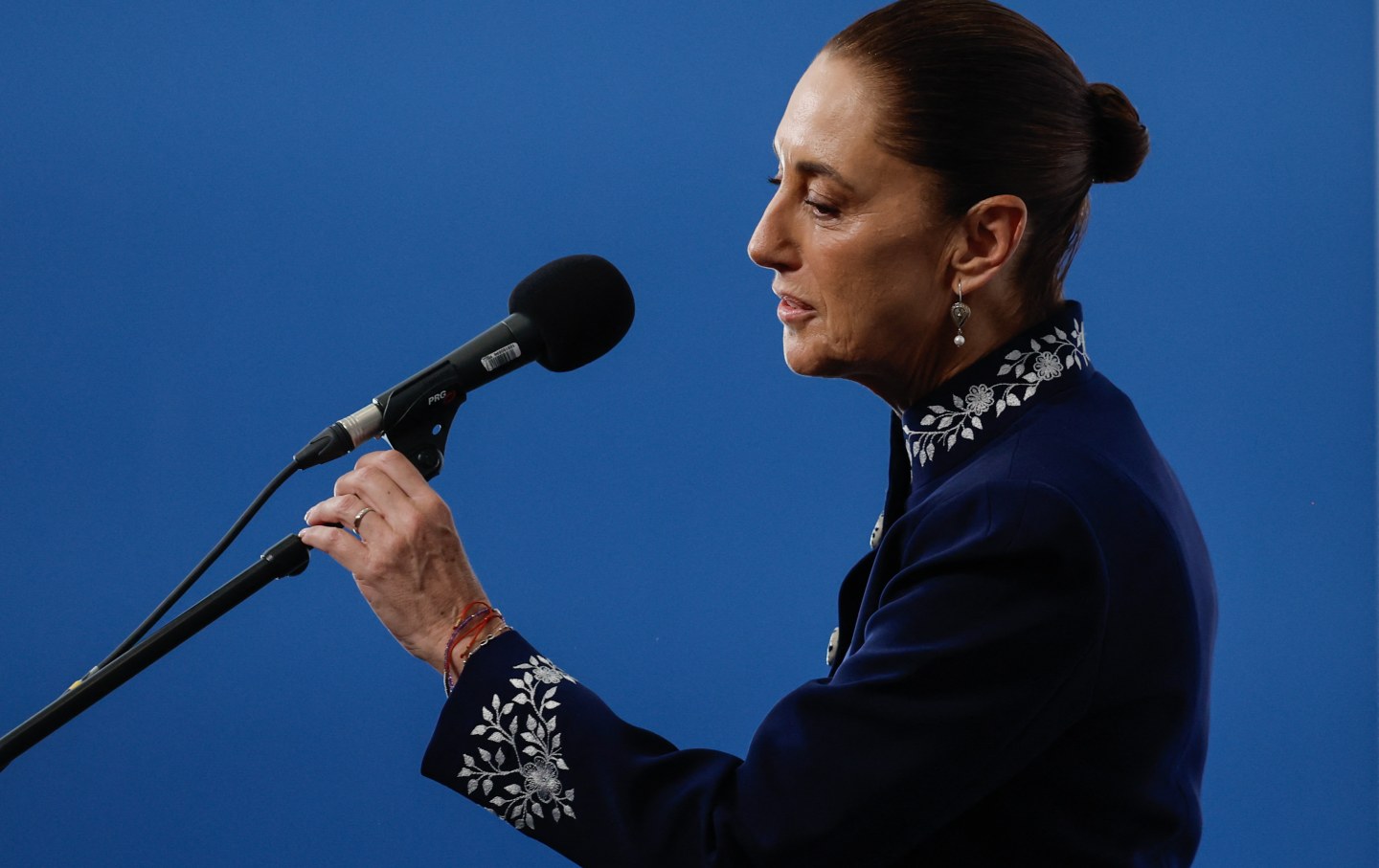 Mexican President Claudia Sheinbaum at the Summit for Democracy