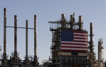 The ConocoPhillips Oil Refinery is seen in Wilmington, California, on April 11, 2026.