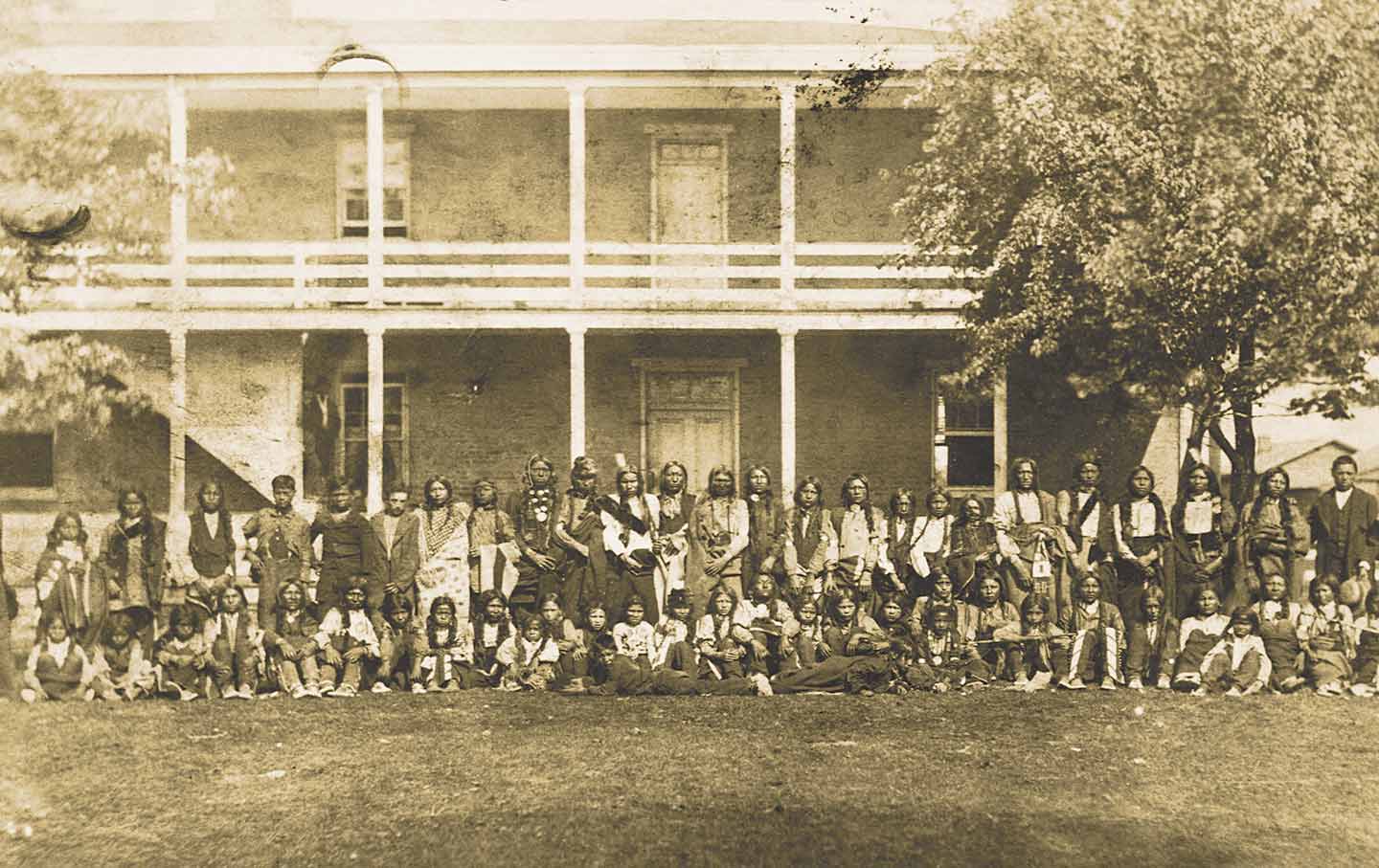 The boarding schools Native children were sent to, like this one in Ohio, were little more than brutal detainment camps.