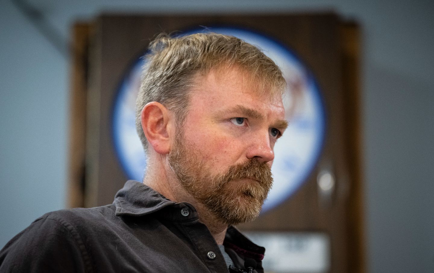 U.S. Senate candidate from Maine Graham Platner during a campaign event with the Maine AFL-CIO in Portland, Maine, on May 1, 2026.