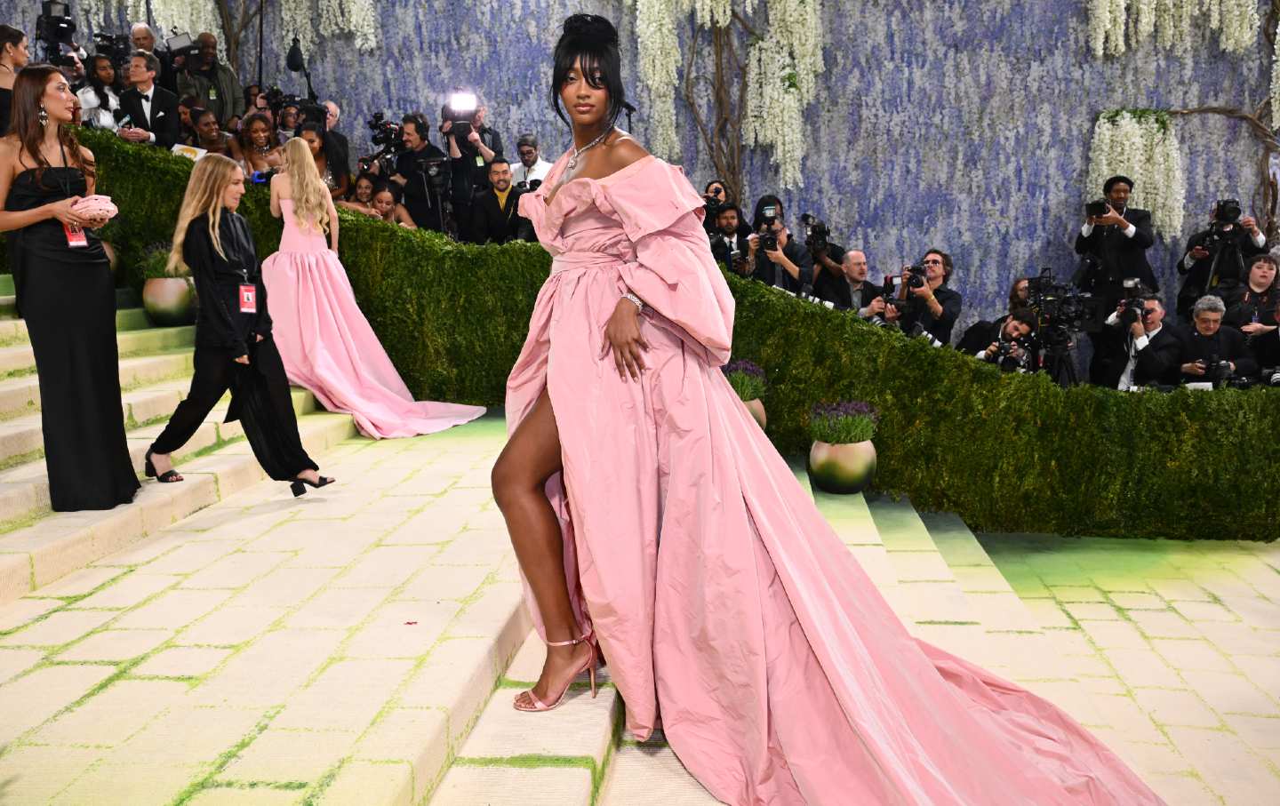 WNBA’s Angel Reese attending the Met Gala in New York City on May 4, 2026.