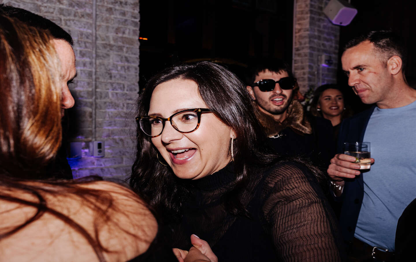 Bari Weiss talks to other attendees at United Talent Agency’s White House Correspondents’ Dinner.