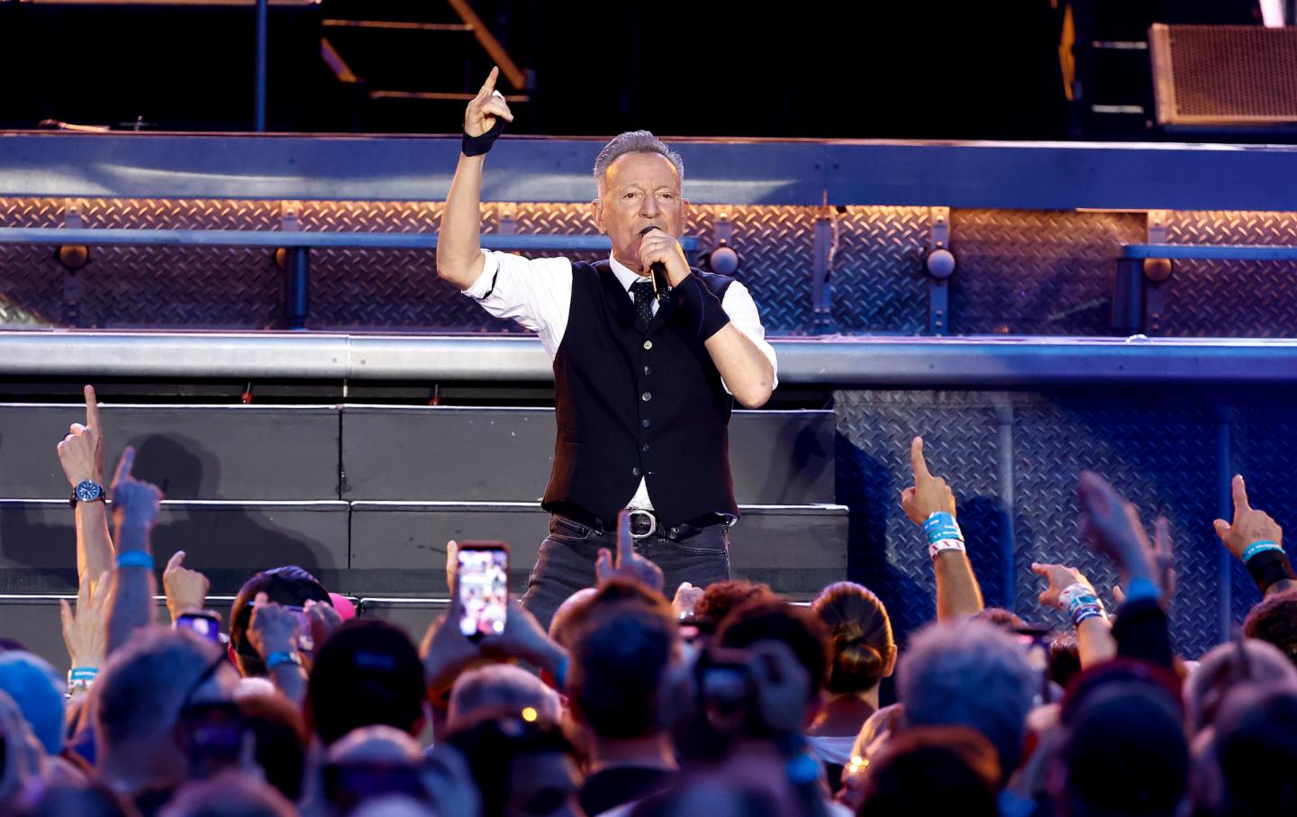 Bruce Springsteen and the E Street Band in concert at Nationals Park on May 27, 2026 in Washington, DC.