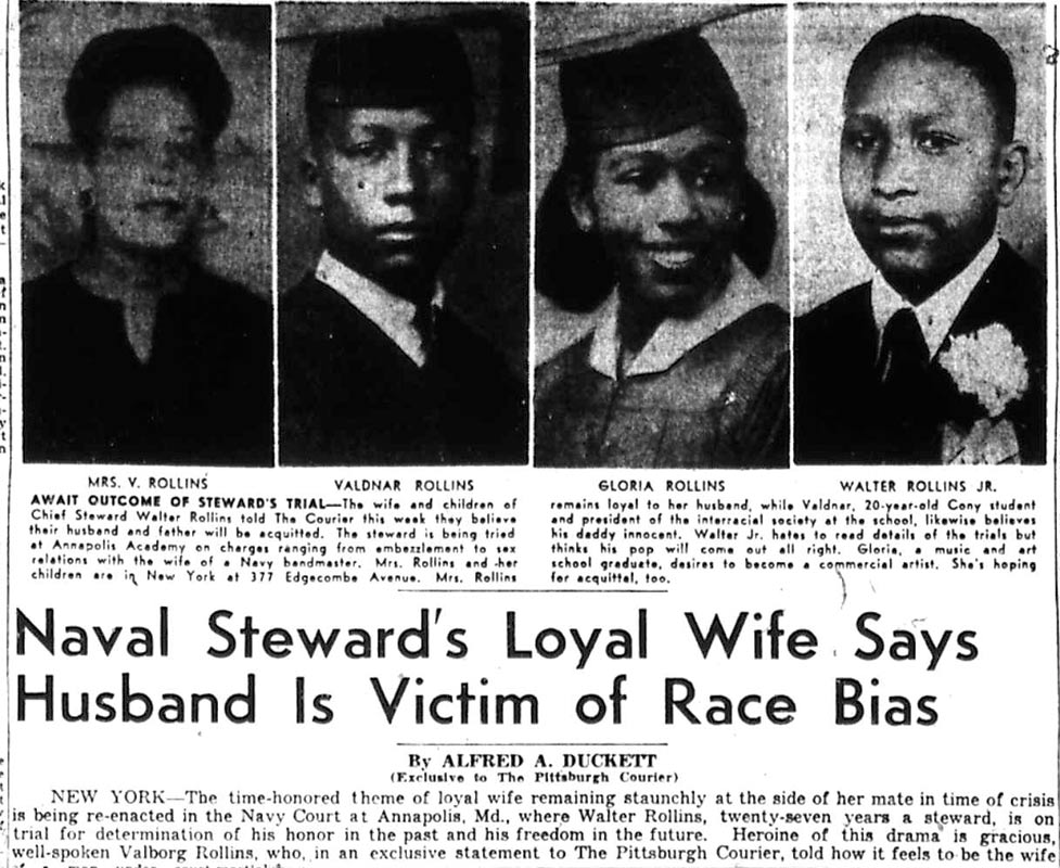 Sonny Rollins’s first appearance in print, at age 15 (pictured at right), was in an article about his father’s case.