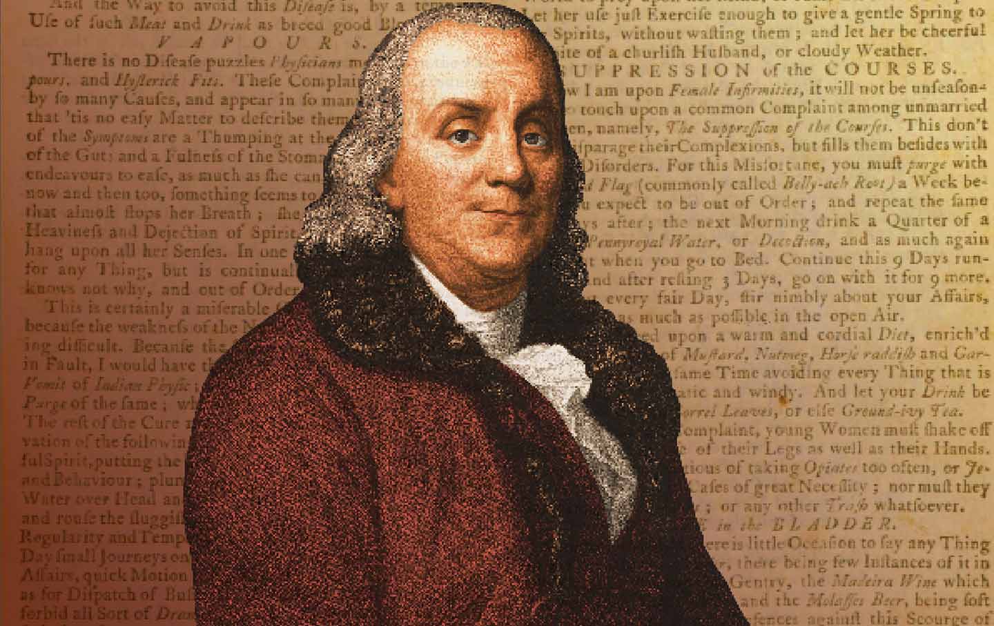 The founding father included a recipe for abortions in The American Instructor, his 1748 reprint of a popular British textbook.